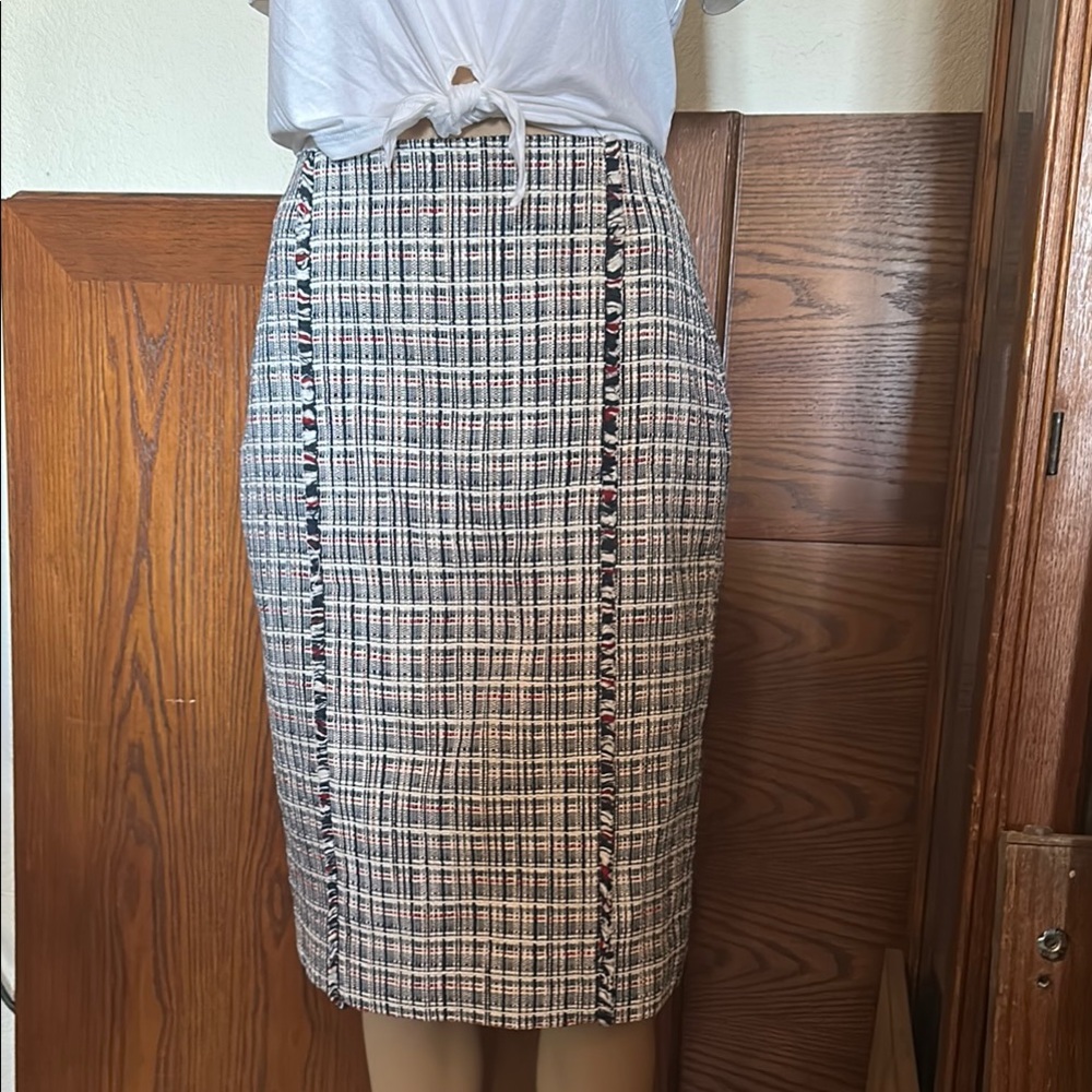 J. Crew Classic Plaid Pencil Skirt